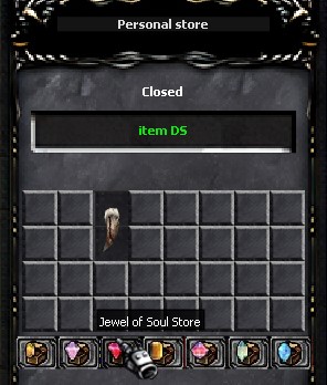 Personal Shop Interface
